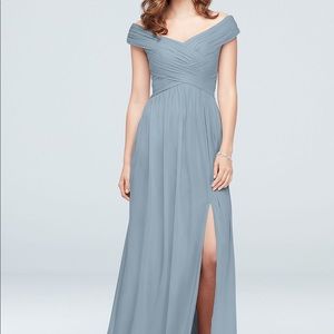 David’s bridal dusty blue